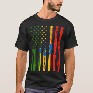 Äthiopien Flag Amerika USA Es liegt in meiner DNA T-Shirt