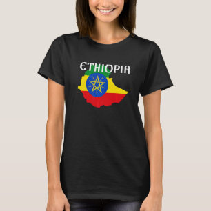 Äthiopien Flag Habesha Map Proud Africa T-Shirt