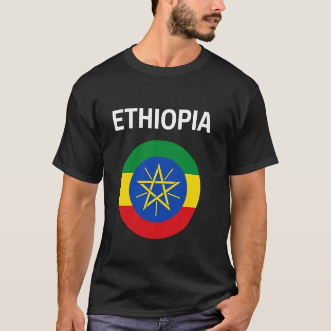 Äthiopien-Flagge Modern T-Shirt (Vorderseite)