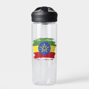 Äthiopien-Flagge Trinkflasche