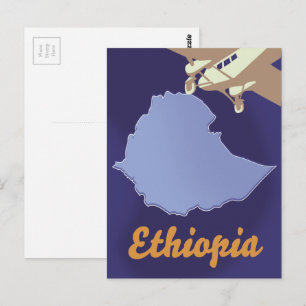 Äthiopien-Reiseposter Postkarte