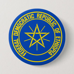 Äthiopien-Runde Button