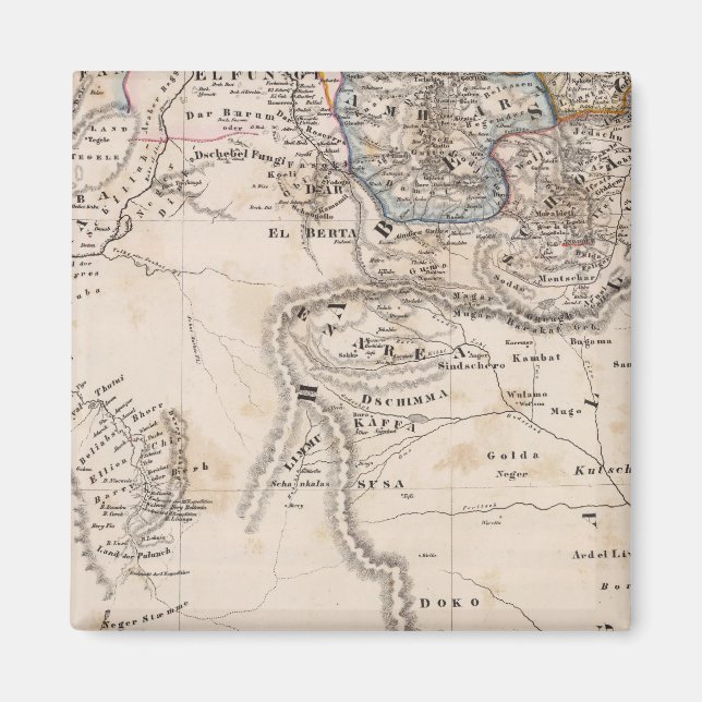 Äthiopien, Somalia, Afrika Magnet (Vorne)