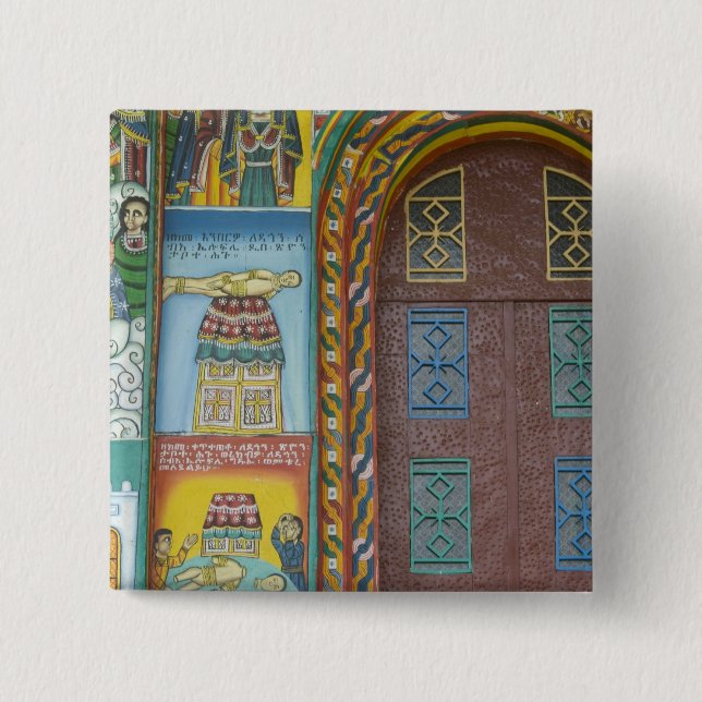 Äthiopien:  Tigray Region, Axum, Christ Church, Button (Vorderseite)