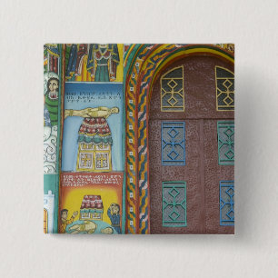Äthiopien:  Tigray Region, Axum, Christ Church, Button