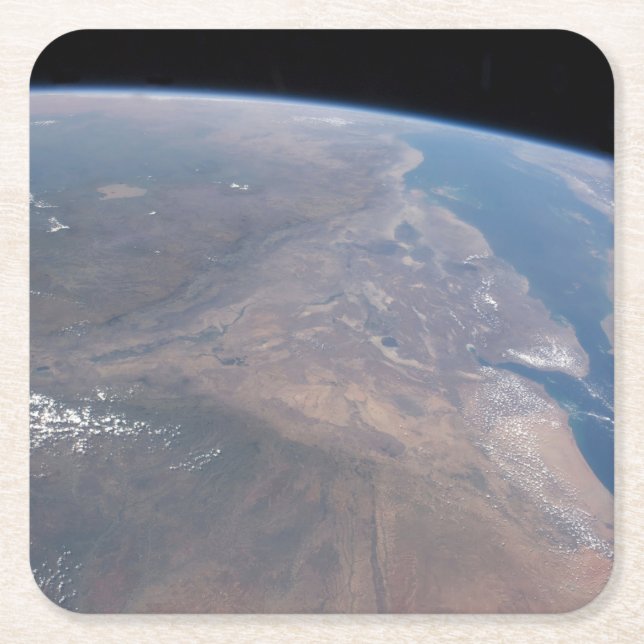 Äthiopien und ein Teil des Roten Meeres Rechteckiger Pappuntersetzer (Vorderseite)