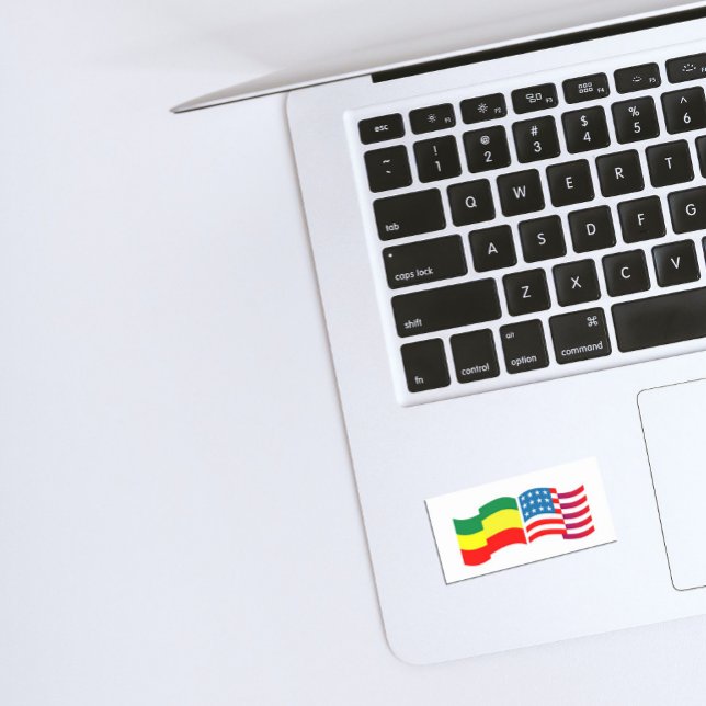 Äthiopien - USA Hut Rechteckiger Aufkleber (Von Creator hochgeladen)