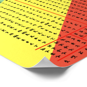 Äthiopisch Amharic Alphabet PDF und Poster