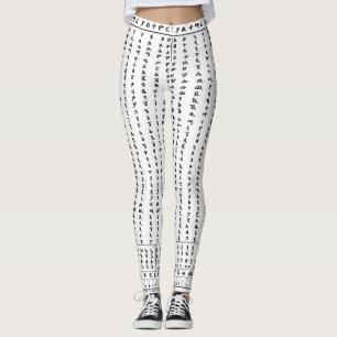 Äthiopische Amharic-Alphabet Ge'ez Fidel Leggings