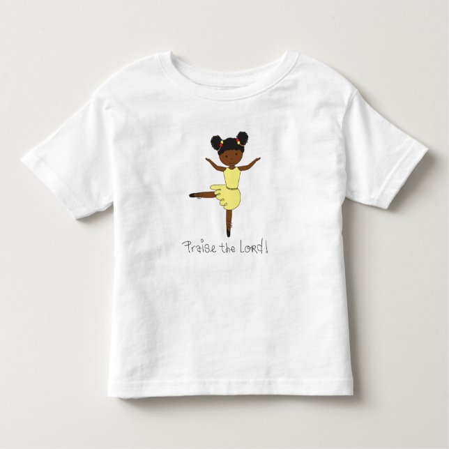 Äthiopische Ballerina Kleinkind T-shirt (Vorderseite)