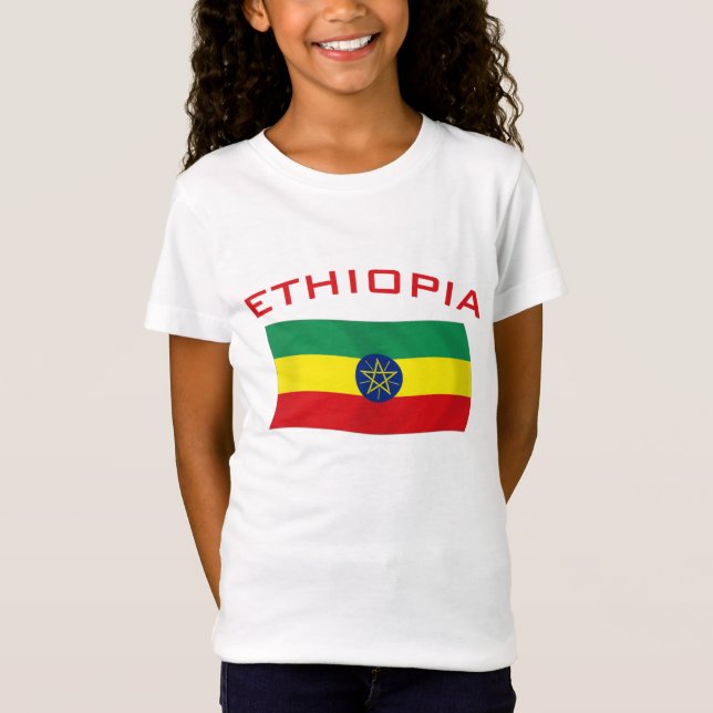 Äthiopische Flagge 2 T-Shirt (Vorderseite)