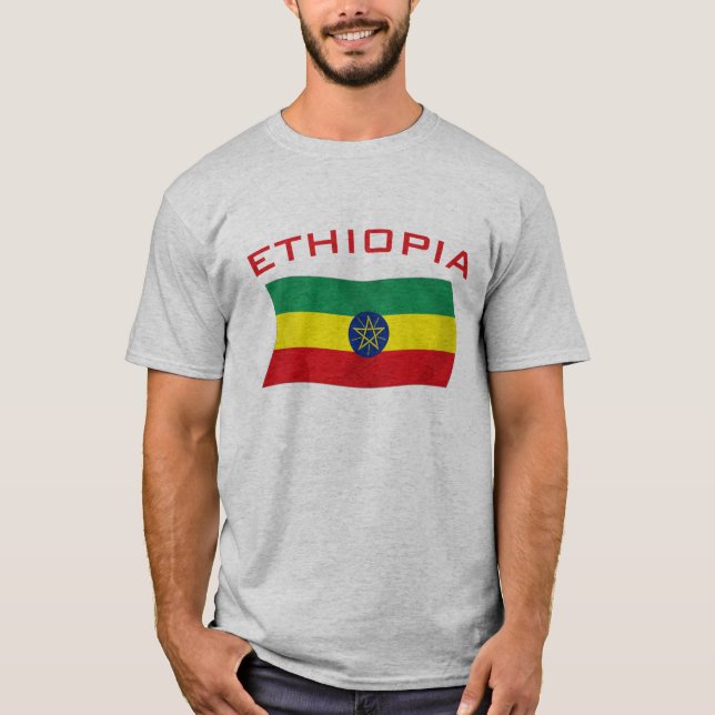 Äthiopische Flagge 2 T-Shirt (Vorderseite)