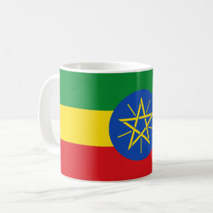 (Äthiopische) Flagge Äthiopiens Kaffeetasse