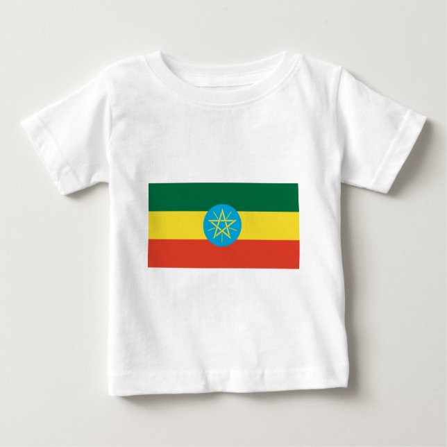 Äthiopische Flagge Baby T-shirt (Vorderseite)