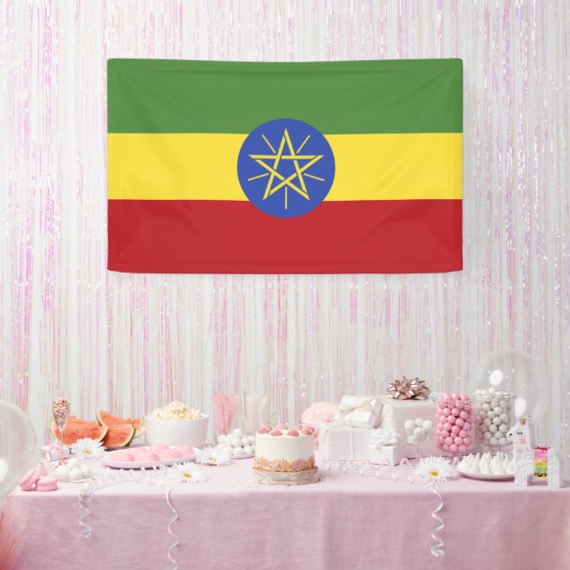 Äthiopische Flagge Banner (Party)