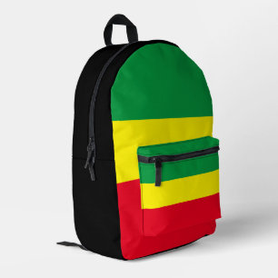 Äthiopische Flagge Bedruckter Rucksack