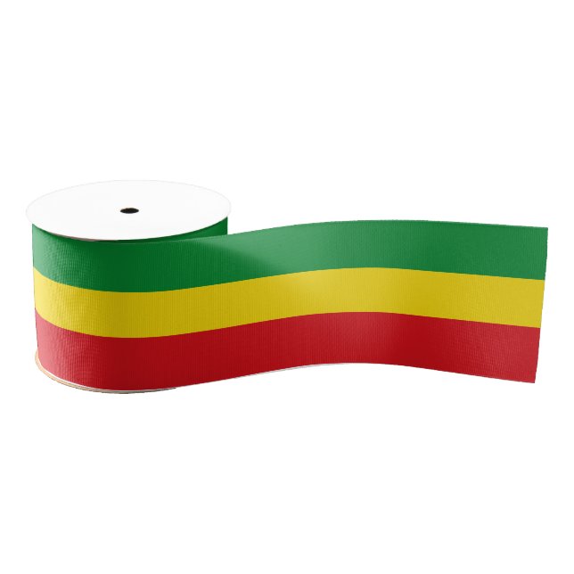 Äthiopische Flagge Farben Band, Afrika, Äthiopien Ripsband (Spule)