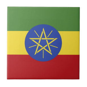 Äthiopische Flagge Fliese