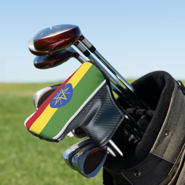 Äthiopische Flagge Golf Headcover (In Situ)