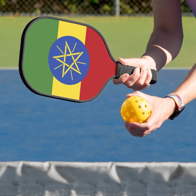 Äthiopische Flagge Pickleball Schläger (InSitu)