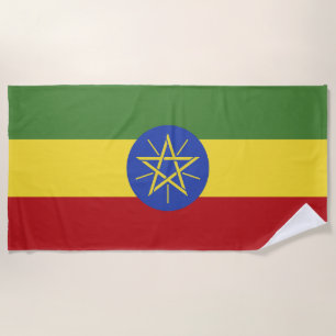 Äthiopische Flagge Strandtuch