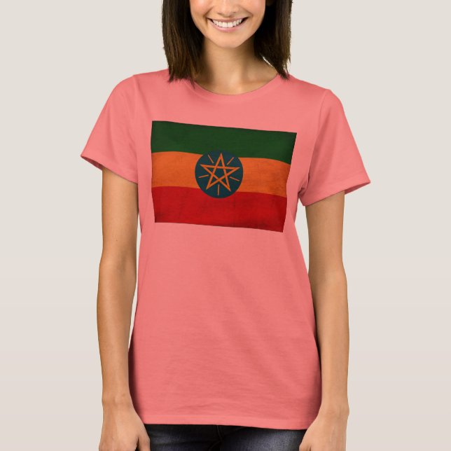 Äthiopische Flagge T-Shirt (Vorderseite)