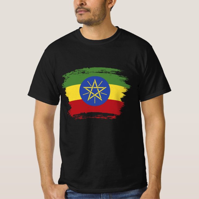 Äthiopische Flagge T-Shirt (Vorderseite)