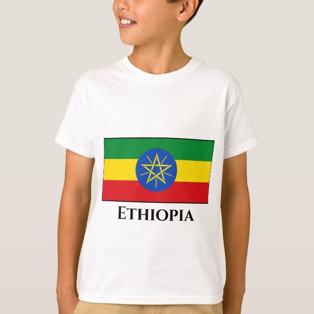 Äthiopische Flagge T-Shirt (Vorderseite)