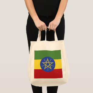 Äthiopische Flagge Tragetasche