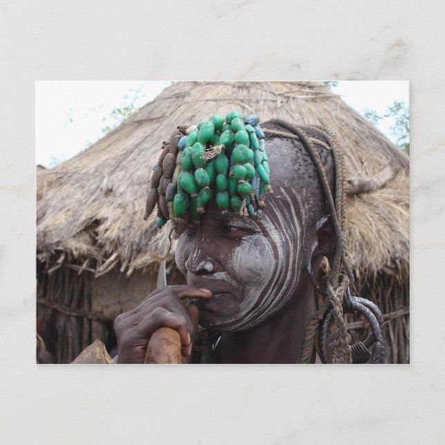 Äthiopische Frau 2 Postkarte (Vorderseite)