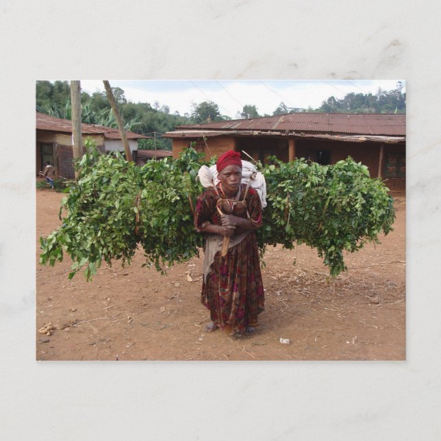 Äthiopische Frau 5 Postkarte (Vorderseite)