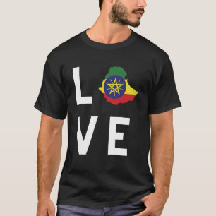 Äthiopische Habesha Liebe Style Short Sleeve T-Shirt