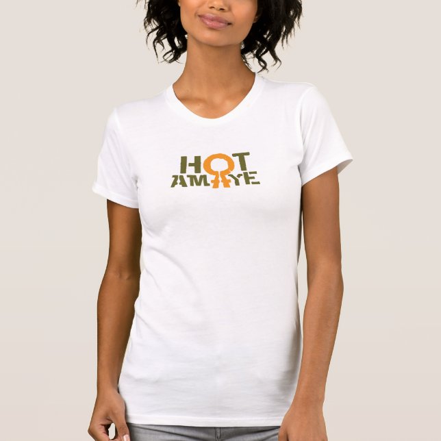 Äthiopische heiße Mutter ("Amaye") Behälter T-Shirt (Vorderseite)