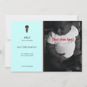 Äthiopische Jungen-Adoptions-Mitteilung Ankündigung