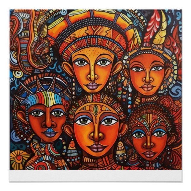 Äthiopische Kinder Poster (Vorderseite)