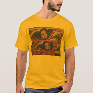 Äthiopische Kirchen-Malerei - Goldengels-T - Shirt