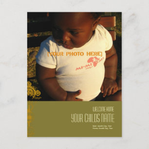 Äthiopische Quereinladungen/Annoucements Einladungspostkarte