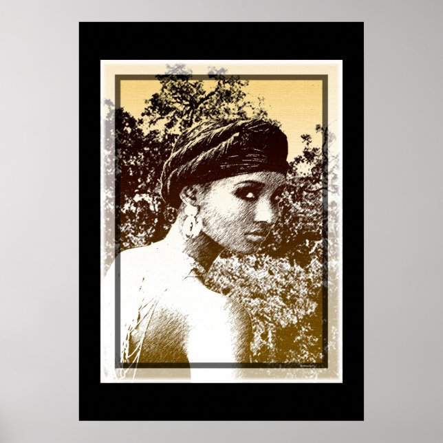 Äthiopische Schönheit Poster (Vorne)