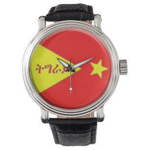 Äthiopische tigry Flaggenuhr Armbanduhr