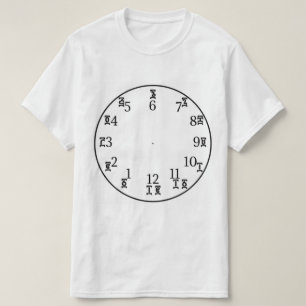 Äthiopische Uhr - Amharische und englische Nummer T-Shirt