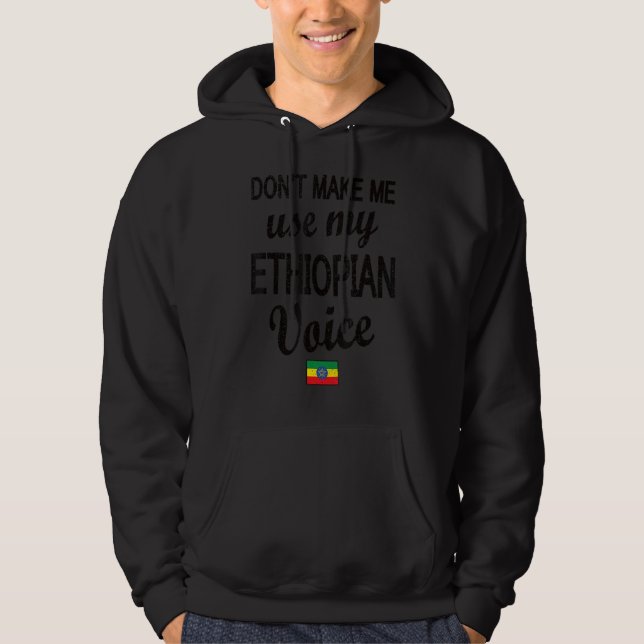 Äthiopische Voice Äthiopien Flag äthiopische Wurze Hoodie (Vorderseite)