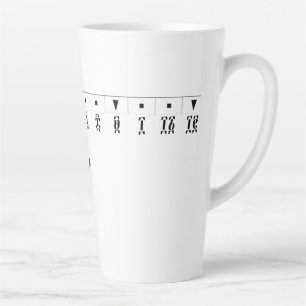 Äthiopische Zahlenuhr Milchtasse