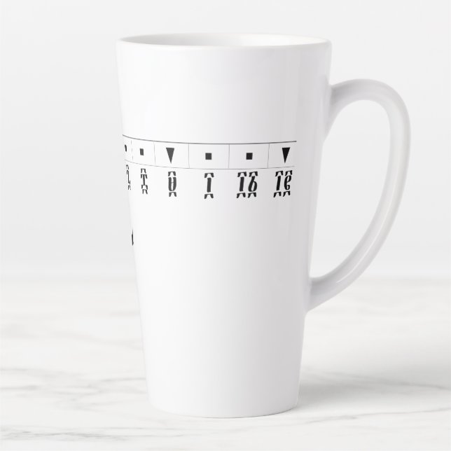 Äthiopische Zahlenuhr Milchtasse (Rechts)