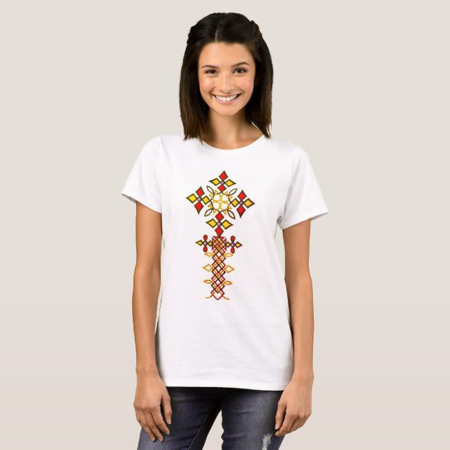 Äthiopischer Cross-T - Shirt (Vorne ganz)