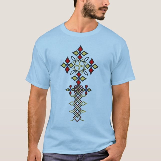 Äthiopischer Cross-T - Shirt (Vorderseite)