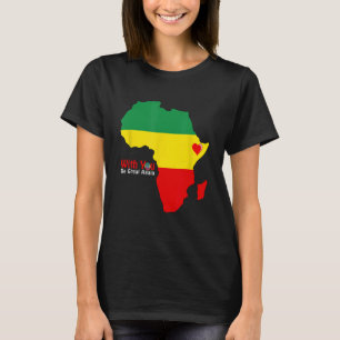 Äthiopischer Pride Tshirt Dr. Abiy Ahmed Stand mit