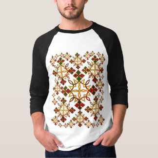 Äthiopischer Rootz Meskel Querbaseball-T - Shirt