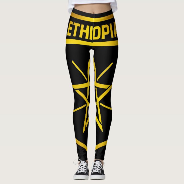 Äthiopisches Emblem Leggings (Vorderseite)