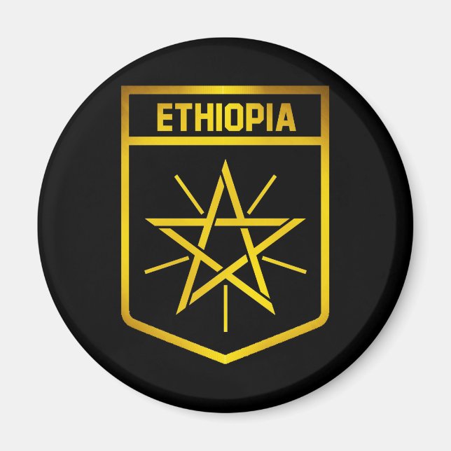 Äthiopisches Emblem Magnet (Vorne)