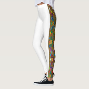 Äthiopisches Ethnisches Muster / Saba Tilet Leggings